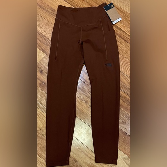 The North Face Women's Midline‎ High-Rise Pocket 7/8 Brown Leggings Size Medium - Picture 5 of 8